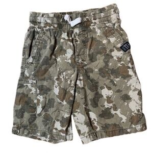 Lucky Brand Kids Pull On Drawstring Cargo Camo Shorts Size 8